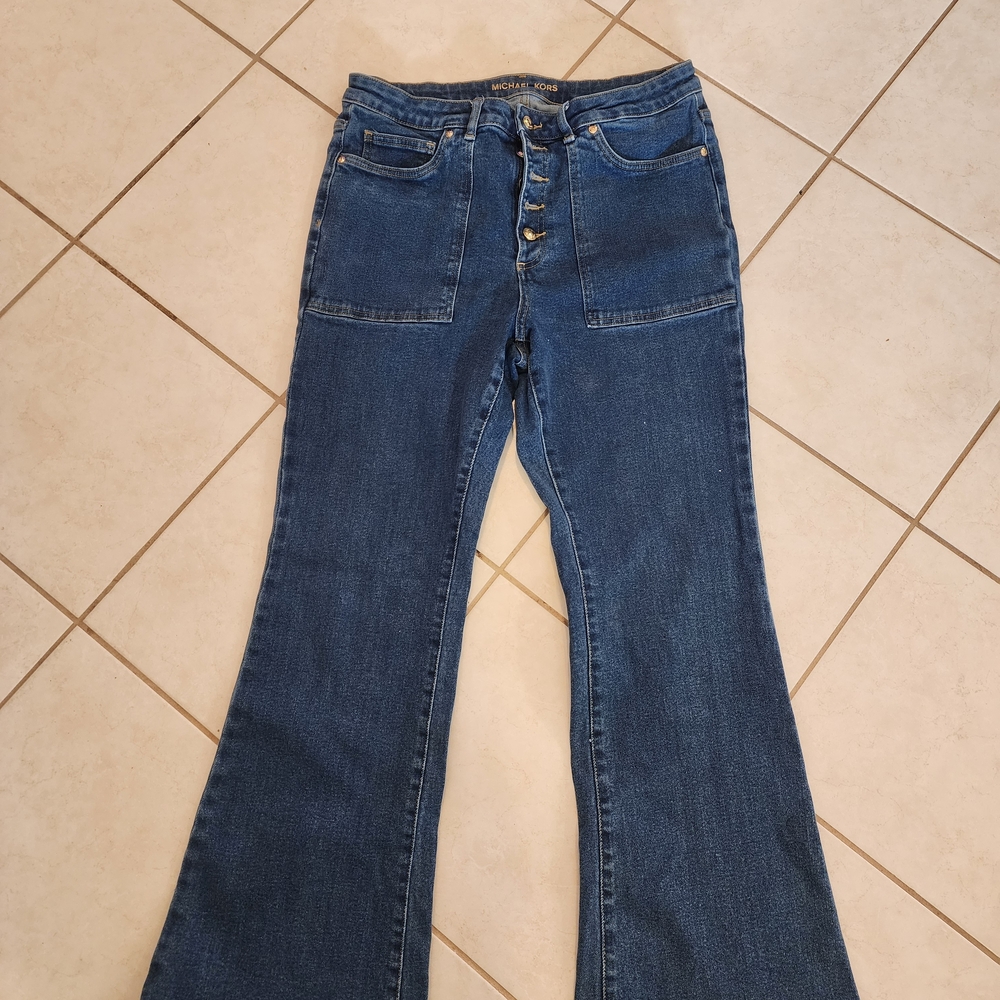 Michael Kors Dark Blue Flare Jeans